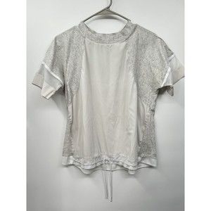 Nike Bonded Women's T-Shirt White-Birch Heather Size Medium